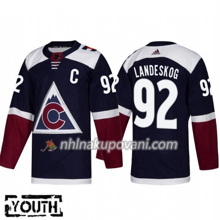 Colorado Avalanche Dresy Gabriel Landeskog 92 Alternate 2018-2019 Adidas Authentic - Dětské